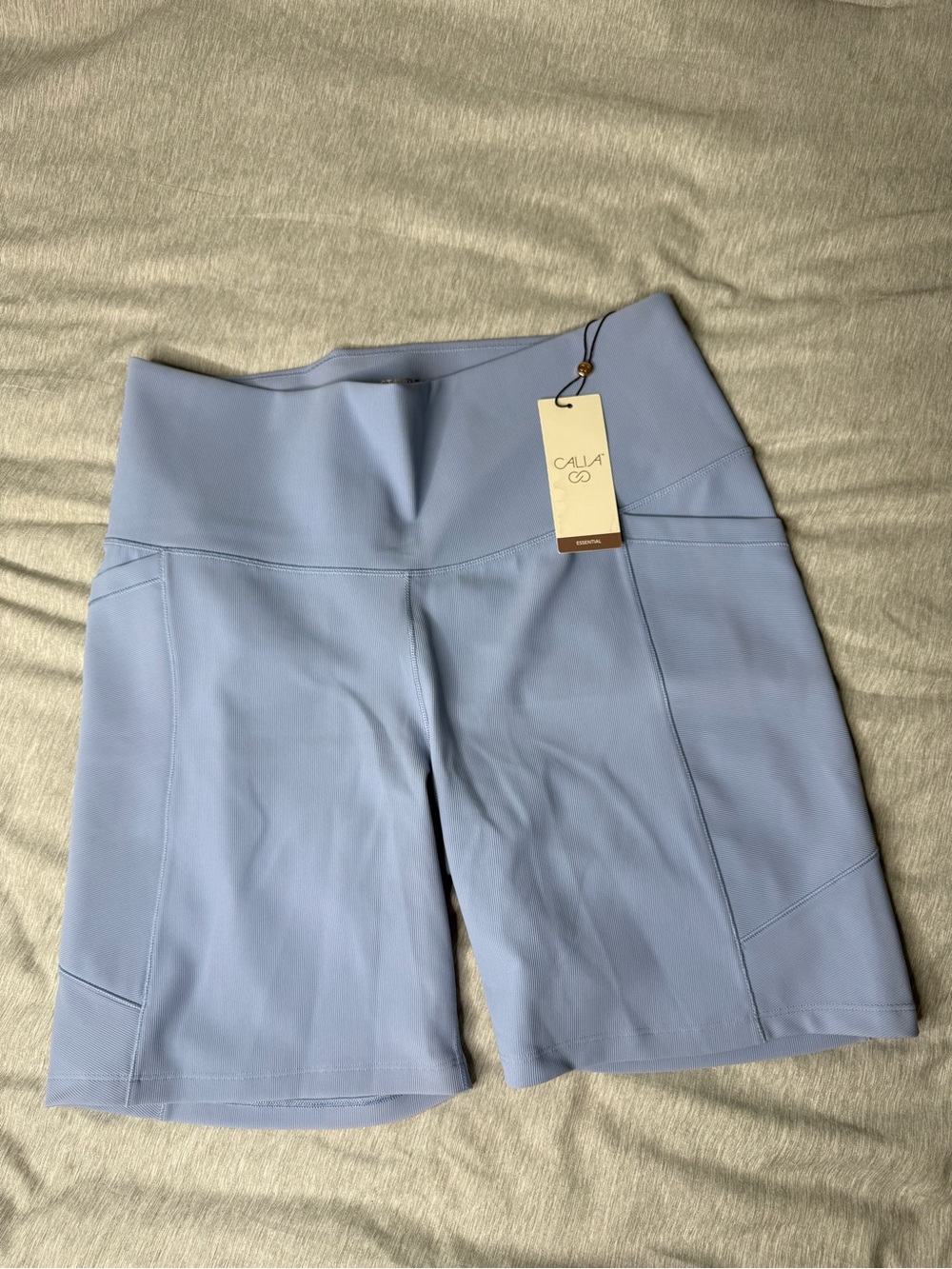 CALIA by Carrie Underwood Pale Blue High-Rise Bike Shorts